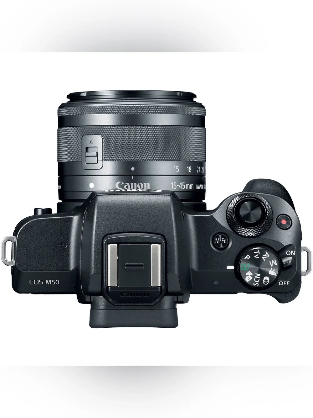 Canon EOS M50 Digital Camera Kit with 15-45mm Lens & Hard Shell Case - Like New